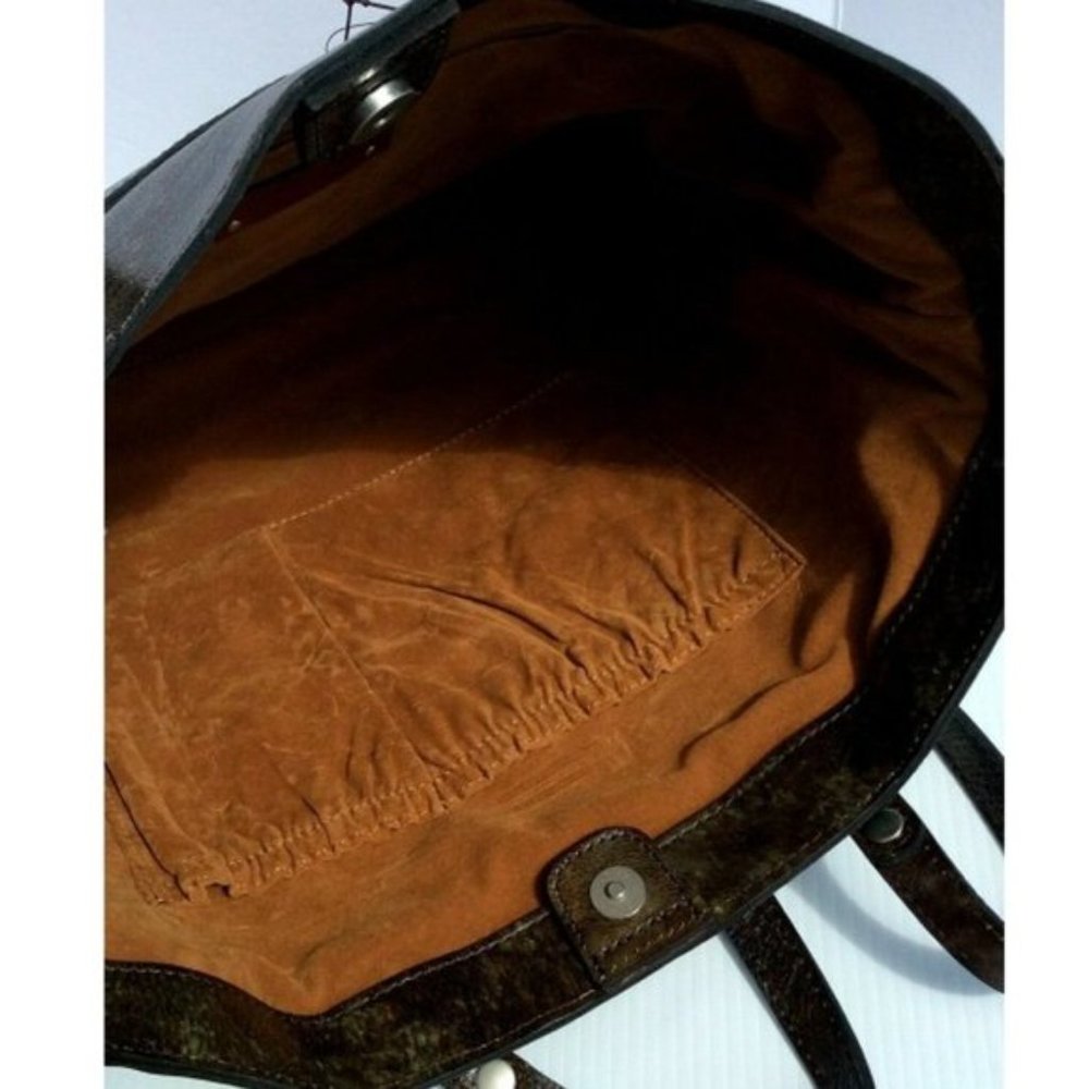 Patricia Nash Solaro Turquoise Leather Tote NWT - Picture 4 of 6